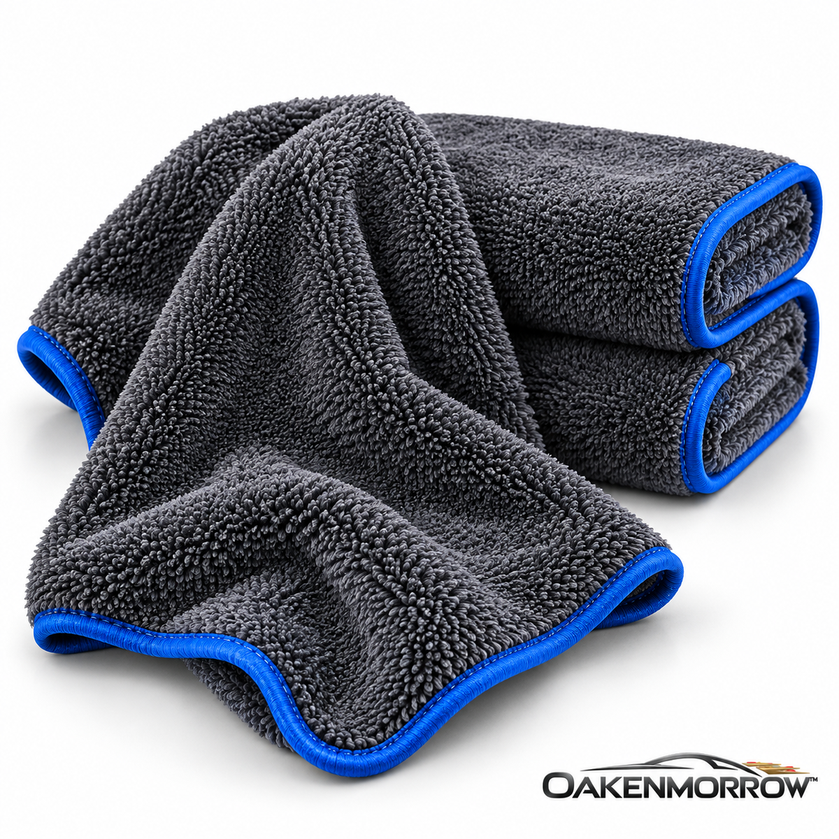OAKENMORROW™ Plush Car Drying Towels, 3-Pack