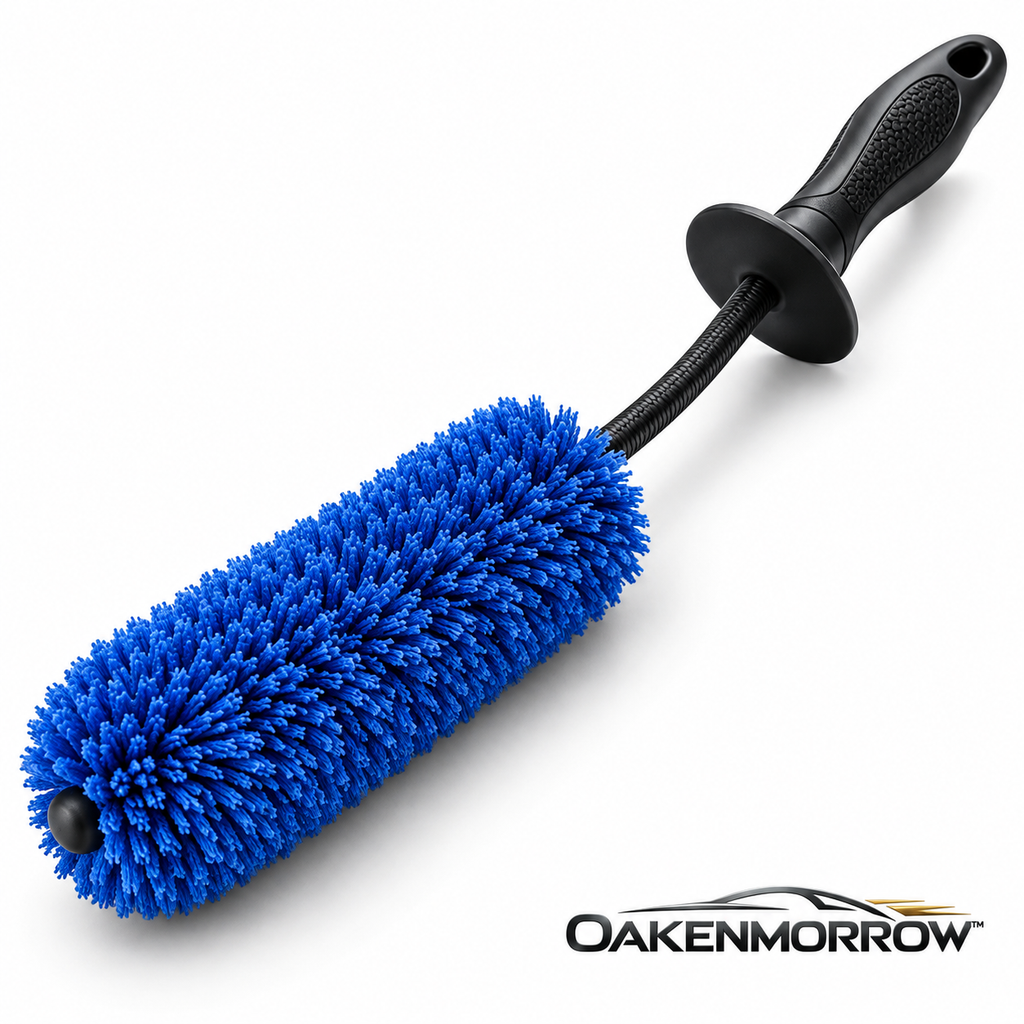 OAKENMORROW™ Tire Scrub Brush with Contoured Handle