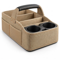 OAKENMORROW™ Car Storage Caddy with Dual Cup Holders