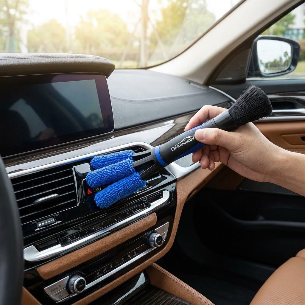 OAKENMORROW™ Dual-Ended Car Vent Cleaning Brush
