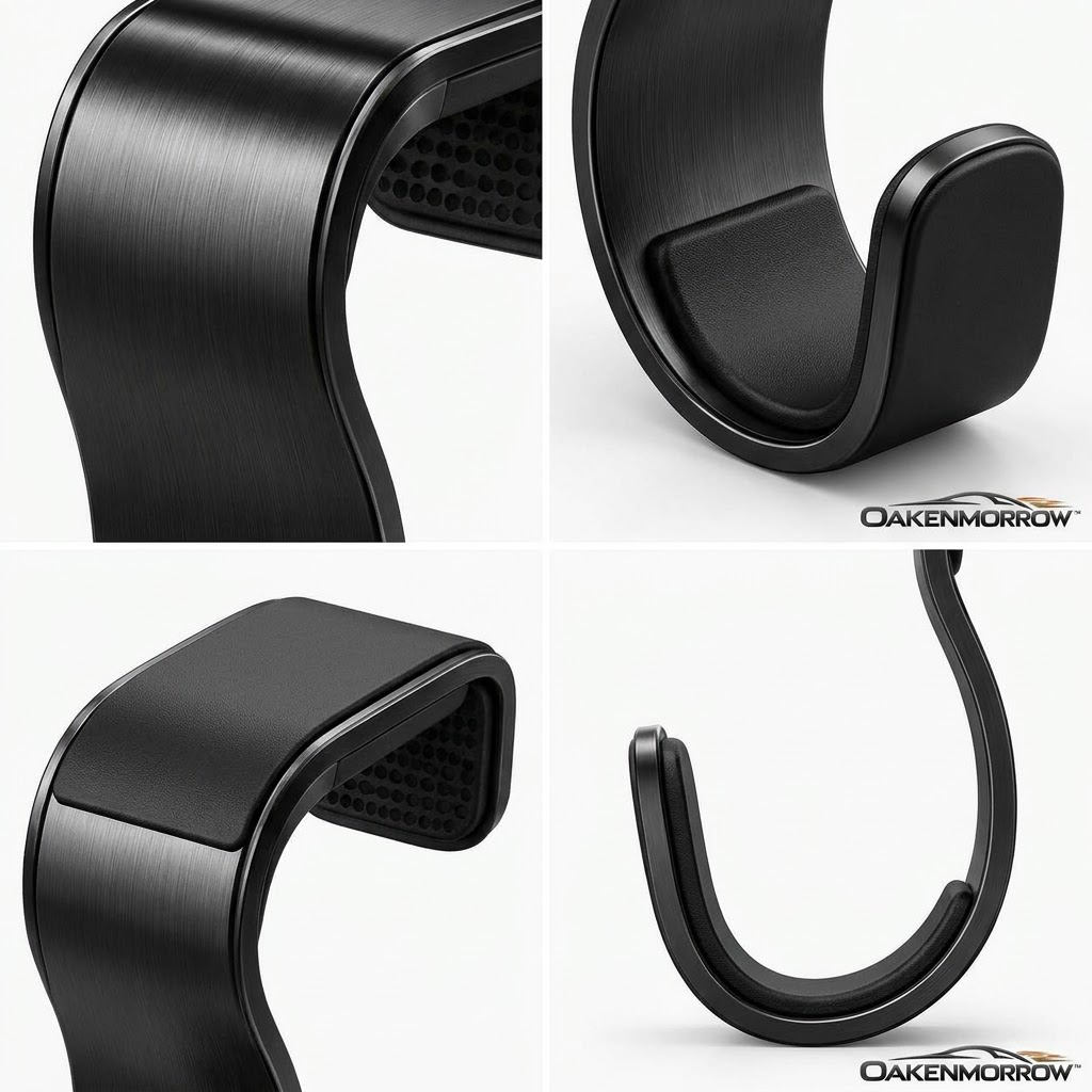 OAKENMORROW™ Car Headrest Bag Hooks, 4-Pack