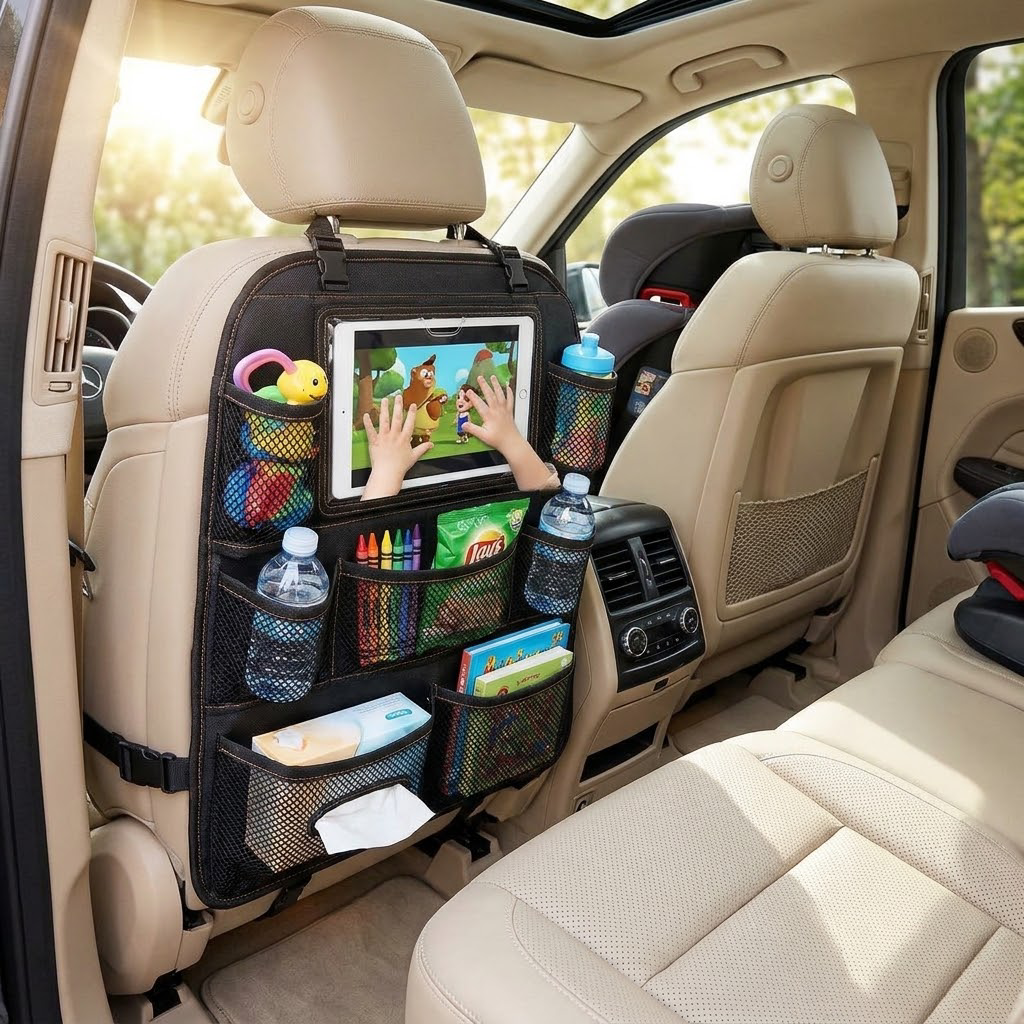 OAKENMORROW™ Seatback Organizer with Clear Pocket