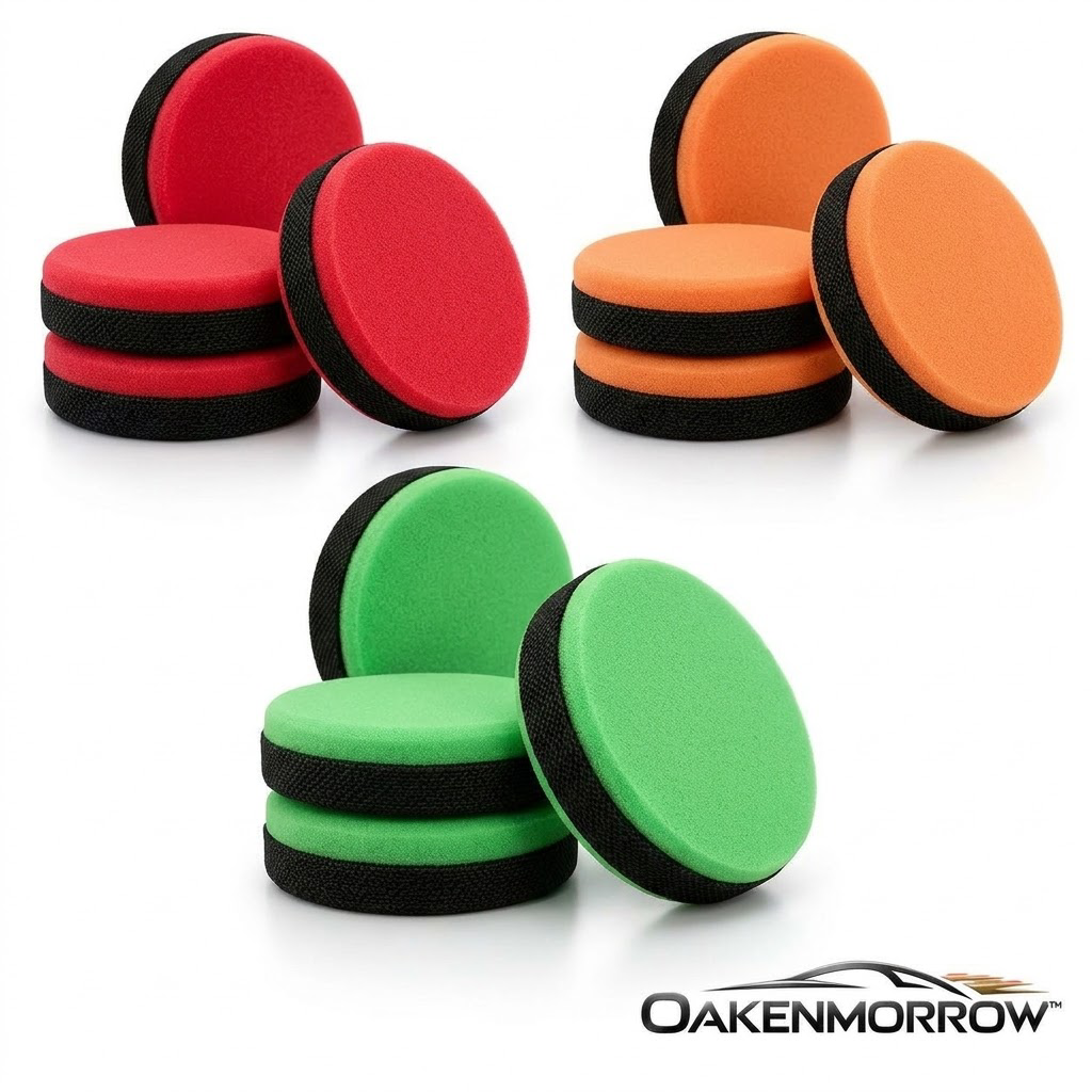 OAKENMORROW™ Round Car Care Applicator Pads, 4-Pack