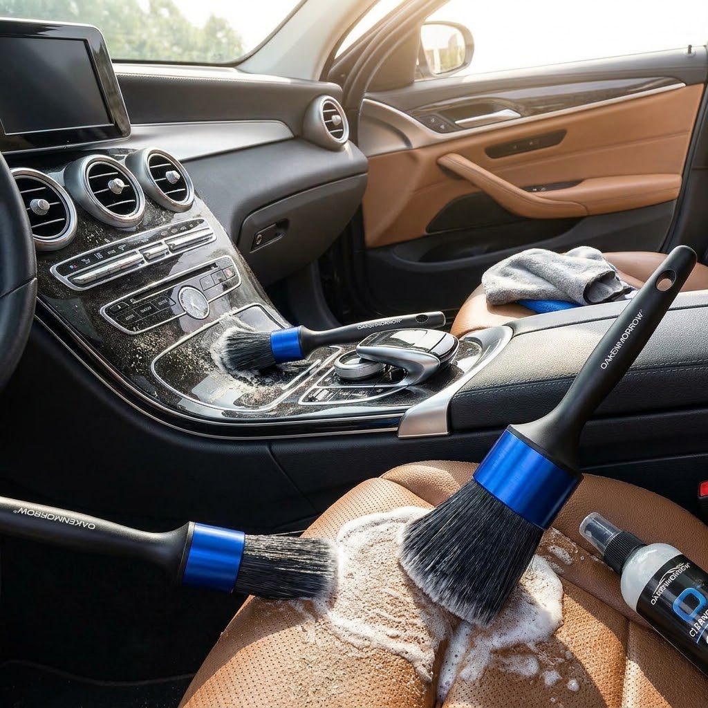 OAKENMORROW™ Long-Reach Wheel Cleaning Brush
