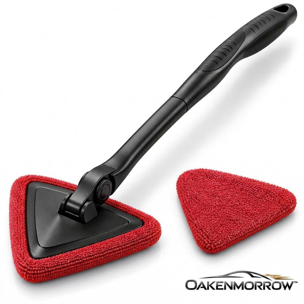 OAKENMORROW™ Windshield Cleaning Wand with Spare Pad