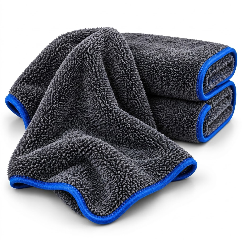 OAKENMORROW™ Plush Car Drying Towels, 3-Pack