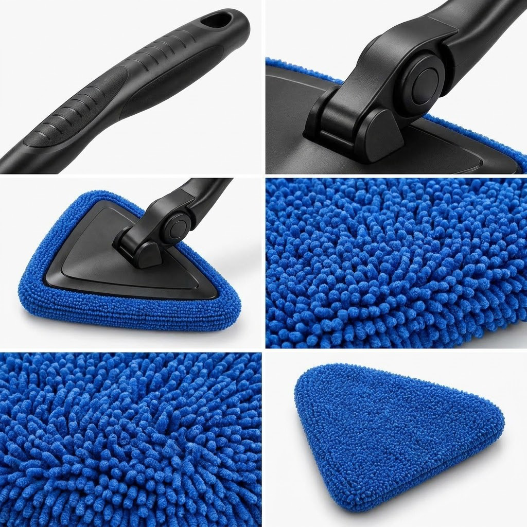 OAKENMORROW™ Windshield Cleaning Wand with Spare Pad