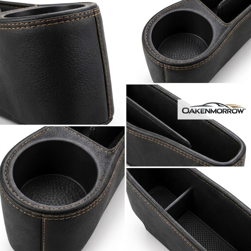 OAKENMORROW™ Seat Gap Organizers with Cup Holders, 2-Pack