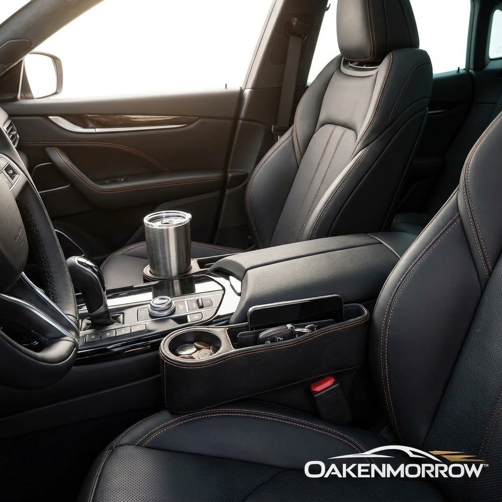 OAKENMORROW™ Seat Gap Organizers with Cup Holders, 2-Pack