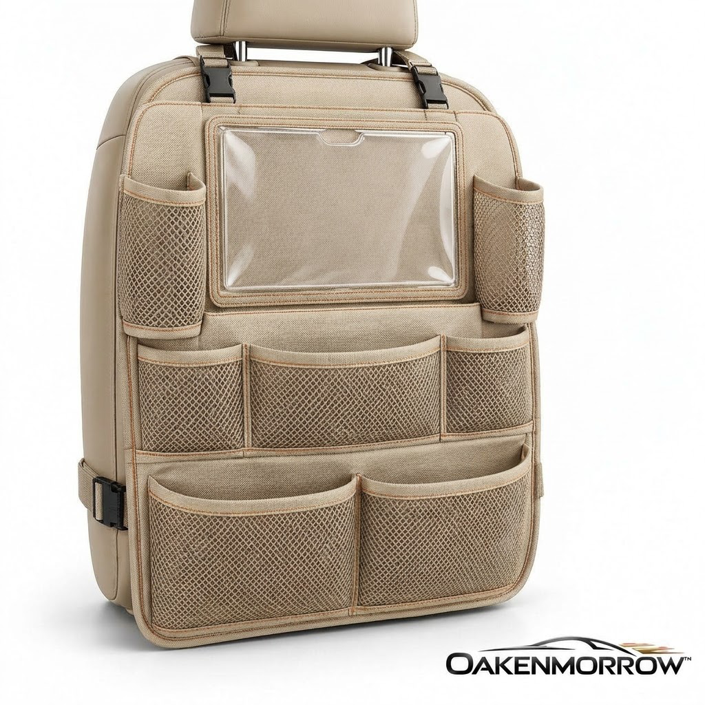 OAKENMORROW™ Seatback Organizer with Clear Pocket