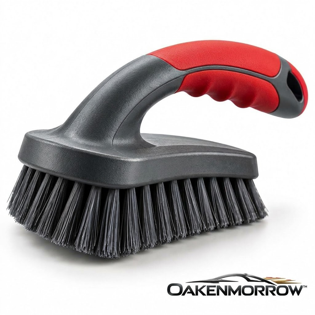 OAKENMORROW™ Tire Scrub Brush with Contoured Handle
