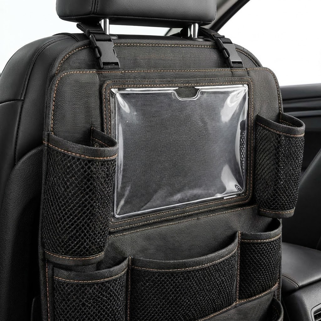 OAKENMORROW™ Seatback Organizer with Clear Pocket