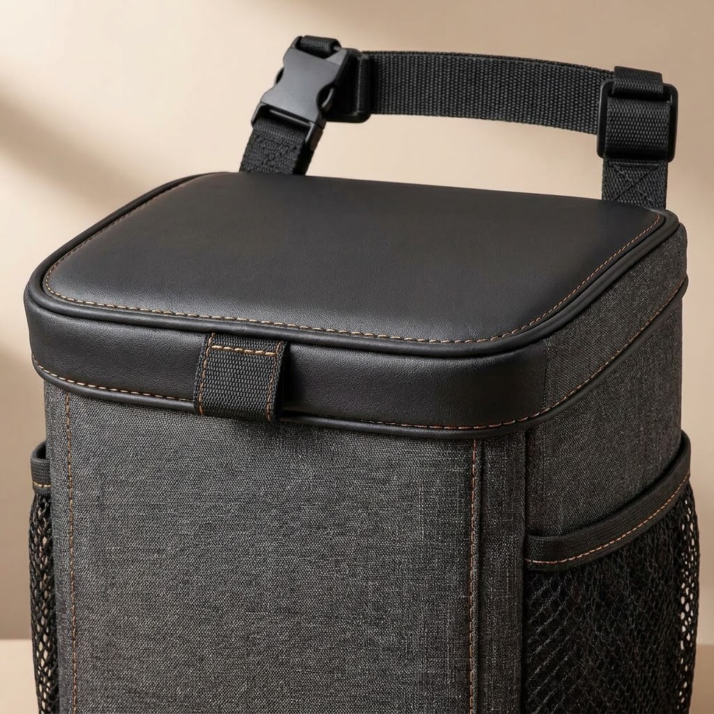 OAKENMORROW™ Hanging Car Trash Bin with Lid