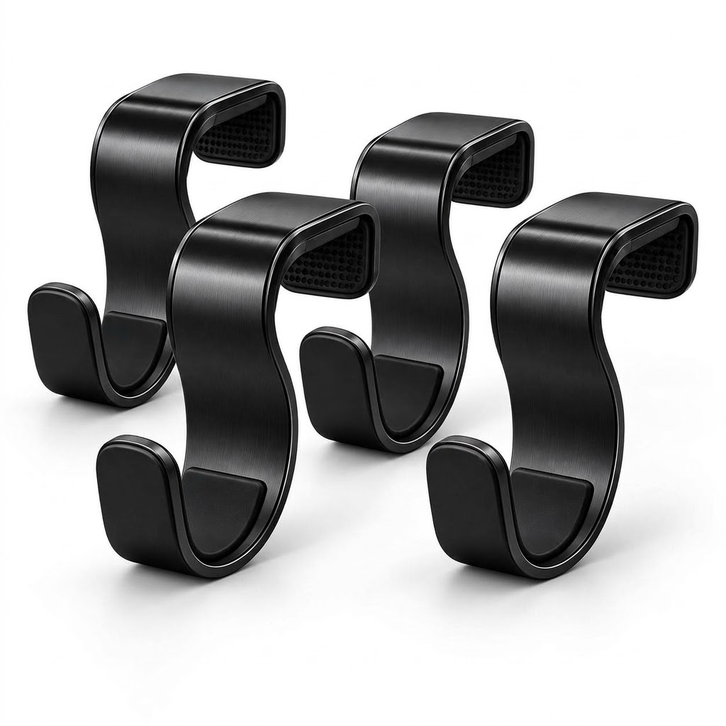 OAKENMORROW™ Car Headrest Bag Hooks, 4-Pack