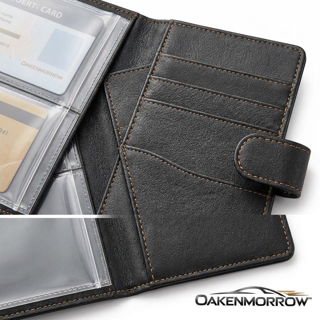 OAKENMORROW™ Car Registration & Insurance Wallet